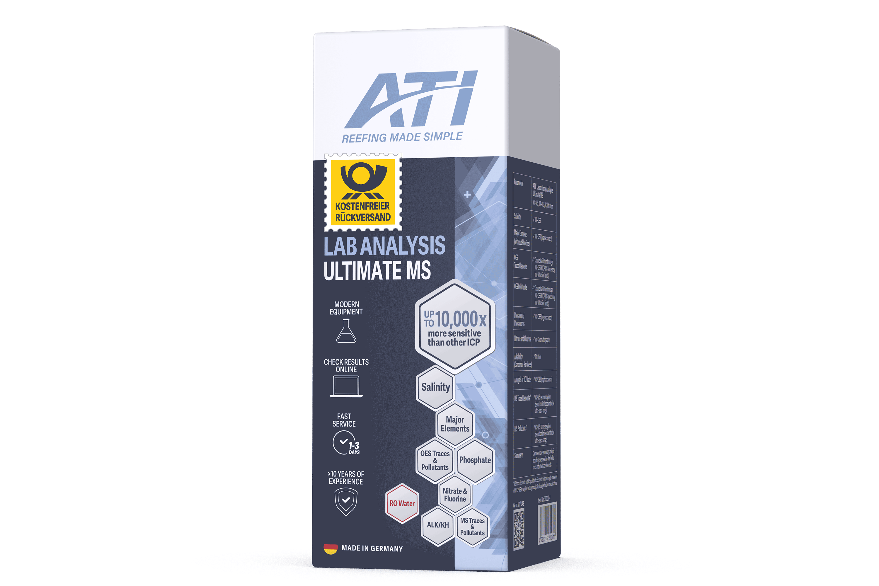 ICP Laboranalyse Ultimate MS inkl. Rückversand DE