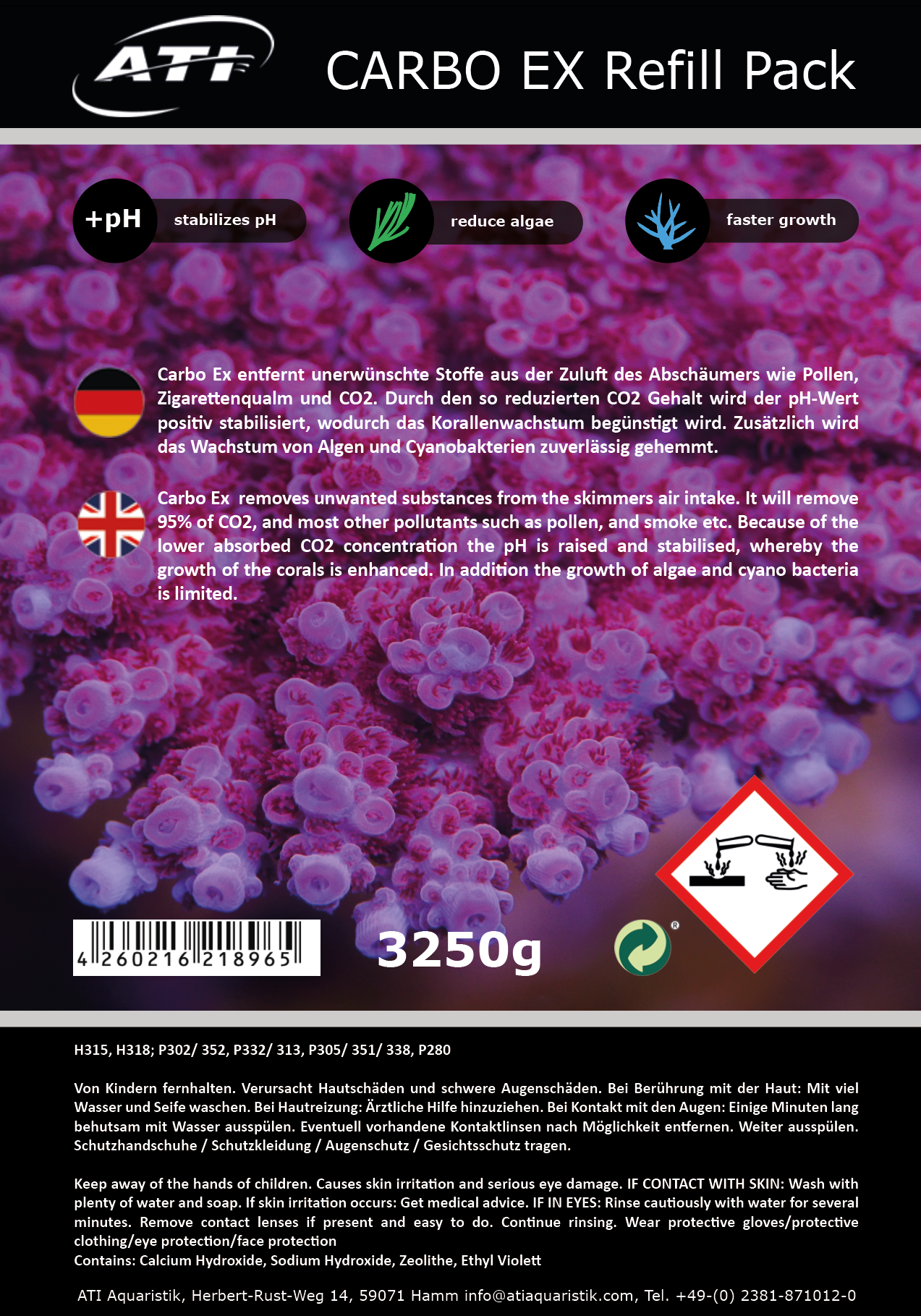Carbo Ex Refill Pack 3250 g
