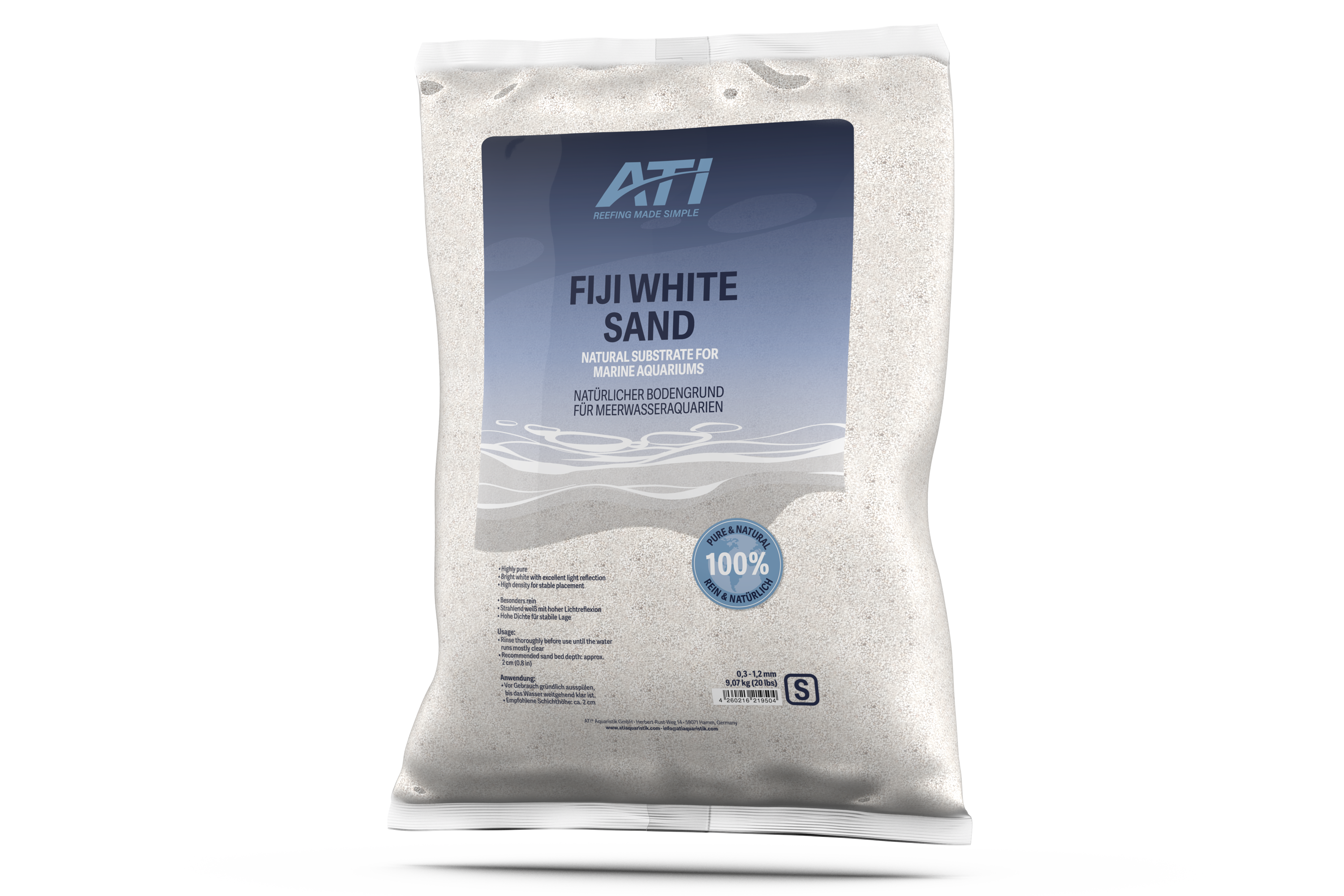 Fiji White Sand M 20lbs/9,07kg